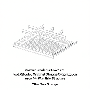 Ensemble de séparateurs de tiroirs Fami 36x27 cm pour l'organisation des armoires, boîte à outils avec structure en grille - Product Image 3