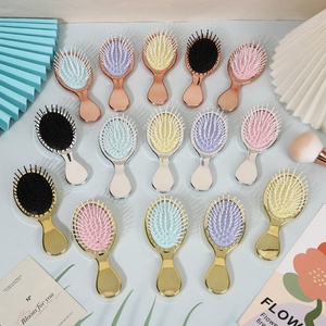 Nueva moda cepillo de pelo portátil cojín de aire masaje plata oro cepillo de pelo niñas cepillo de pelo desenredante - Product Image 2