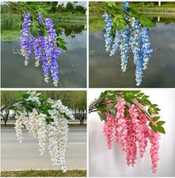 Promo! Bunga Wisteria Buatan Warna-warni Harga Grosir untuk Dekorasi Pernikahan dan Acara