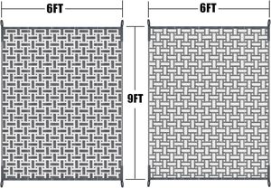 Các Nhà Sản Xuất Bán Buôn Sang Trọng PP Double-Layer Dệt Vườn Patio Thảm Chống Lão Hóa Tùy Chỉnh Vườn In Logo RV Thảm - Product Image 6