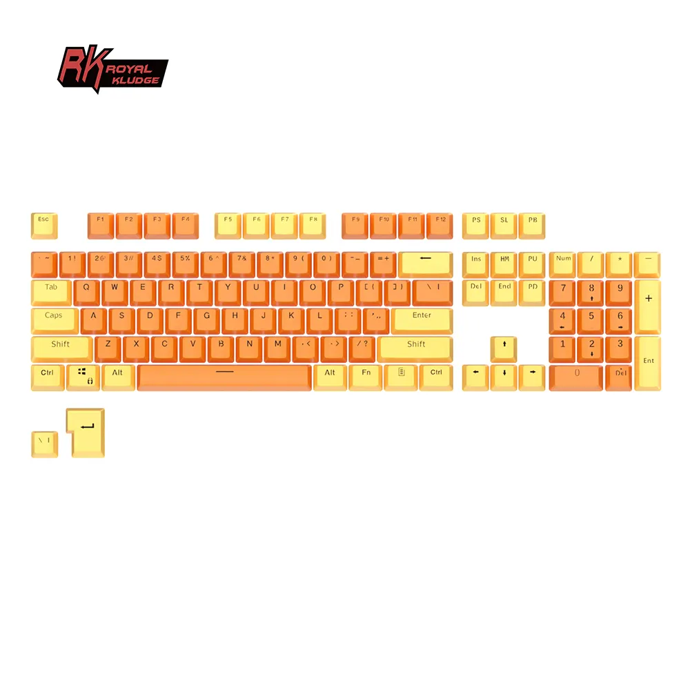 104 Keys OEM Profile PBT Doubleshot Keycaps Rainbow Keycap For MX Switches Mechanical Keyboard Backlit RGB Gaming Custom Key cap