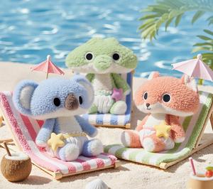 Peluche personnalisée douce <span class=keywords><strong>et</strong></span> moelleuse, petit crocodile, koala, renard, <span class=keywords><strong>loup</strong></span>, jouet pour enfants, rembourrage en coton PP, cadeau pour petite amie, compagnon de bébé - Product Image 5