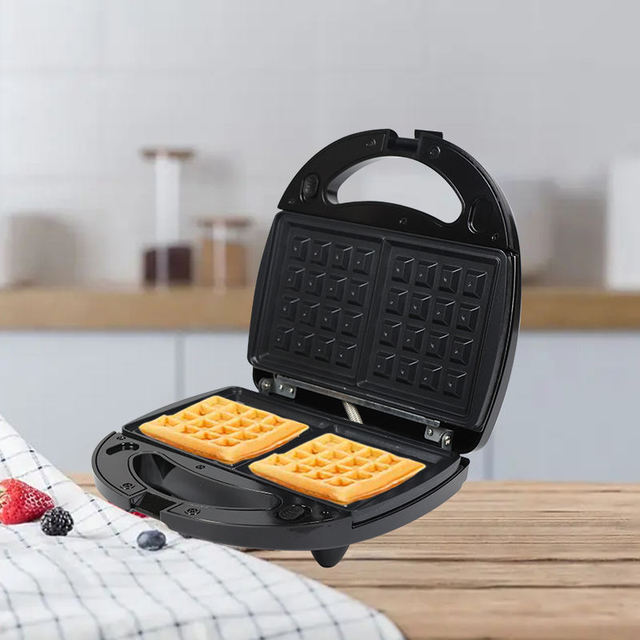 Non-stick Coating Press Grill Detachable Breakfast Sandwich Maker Waffle Maker