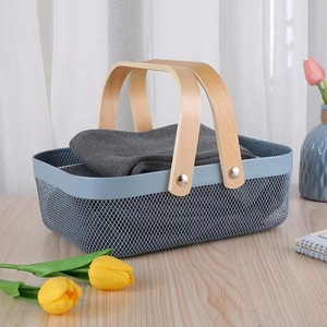 Hot Bán Dây Sắt Lưu Trữ Giỏ Phòng Tắm Lưu Trữ Organizer Giỏ Lưu Trữ Di Động Container Cho Nhà Bếp - Product Image 4