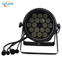 Projecteur LED Par Sailwin IP65 étanche 18x10W RGBW 4 en 1 en aluminium DMX pour éclairage de scène DJ pour événements en plein air