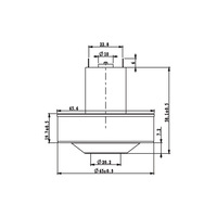 Moteur à faible bruit et haute efficacité pour aspirateur, moteur d'aspiration 12V 24V DC avec base de montage adaptée pour l'assemblage d'appareils électroménagers