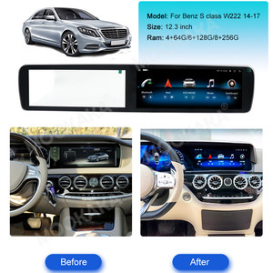 Android Auto Wireless Carplay per <span class=keywords><strong>Mercedes</strong></span>-Benz S classe W222 2014-2017 autoradio 12.3 "4K schermo GPS navigazione accessori per Auto - Product Image 2