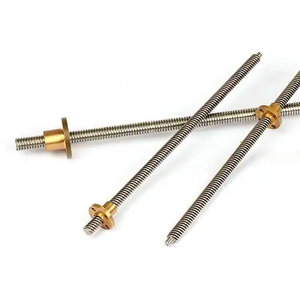 Tornillo trapezoidal CNC de acero inoxidable T8 T10 T12 T14 <span class=keywords><strong>T16</strong></span> T20 304 para tornillo de bola CNC de impresión 3D - Product Image 2