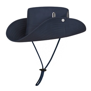 Sombrero de vaquero occidental de mezclilla para hombre, de verano, con ala ancha, plegable, para pesca y senderismo, con bordado 3D y protección solar - Product Image 4