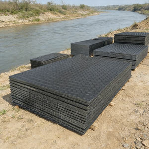 Alfombrillas de <span class=keywords><strong>Plástico</strong></span> HDPE de 4x8 Personalizadas de Fábrica para Obras de Construcción Temporales, Alfombrillas para Terrenos Pantanosos - Product Image 1