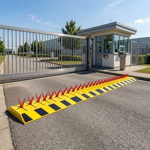 Dispositivo de seguridad vial automático eléctrico de acero para detener vehículos, barrera antiniebla, pinchos electrónicos de seguridad para neumáticos - Product Image 1