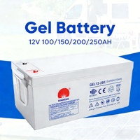 Batterie Gel à Décharge Profonde 12V 100Ah 150Ah 250Ah Scellée VRLA Sans Entretien 1000 Cycles pour Solaire, Onduleur et Stockage d'Énergie
