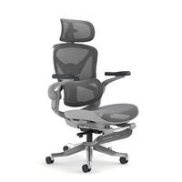 Chaise de bureau ergonomique luxueuse avec appuie-tête 5D et accoudoirs 5DPU, design pliable, adaptée au bureau à domicile