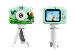 Cámara para Niños con Trípode, Cámara Digital de 30MP con Doble Lente para Niños, Grabadora de Fotos y Vídeos con Juegos, Cámara Infantil con Diseño de Dibujos Animados - Product Image 3