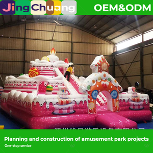 Château gonflable pour enfants intérieur et extérieur, nouveau toboggan, jeu parent-enfant, trampoline, équipement <span class=keywords><strong>de</strong></span> parc aquatique extérieur - Product Image 1
