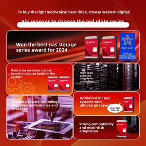 ฮาร์ดไดรฟ์แบบกลไกที่รองรับ NAS ภายใน ความจุ 4TB 5400 รอบต่อนาที WD40EFZZ 128MB 3.5 นิ้ว ความจุสูง 4TB สำหรับการจัดเก็บข้อมูลขนาดใหญ่ - Product Image 4