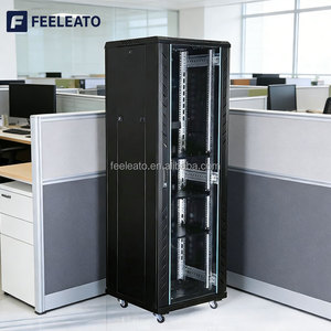 Gabinete de Servidor de <span class=keywords><strong>19</strong></span>'' 15U con Puerta de Malla, Acero Laminado en Frío SPCC, Color Negro RAL9004, 600x600MM, Puerta de Vidrio Templado, IP20 - Product Image 6