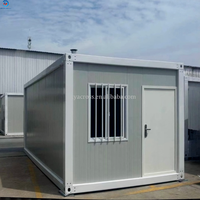 Cabine conteneur extensible blanche de 20 pieds, facile à assembler, résidence mobile, villa