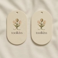 Etiquetas de Ropa Personalizadas con Impresión Digital, Etiquetas de Papel con Recubrimiento de Película para Marcas de Ropa de Boutique