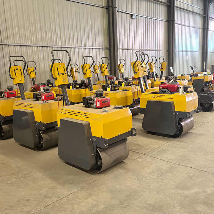 Handheld Double Wheel Vibratory Roller Compactor for Concrete ...