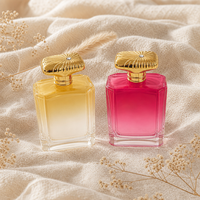 Flacon pulvérisateur de parfum de luxe carré vide de 100 ml, dégradé givré, personnalisé, vente en gros en vrac Anding Stock