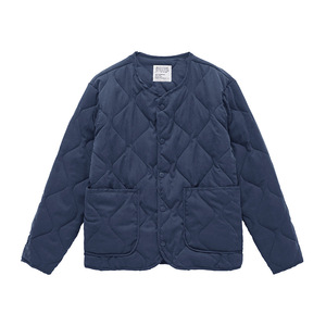 Cappotto a sbuffo trapuntato retrò da <span class=keywords><strong>uomo</strong></span> 100% <span class=keywords><strong>capispalla</strong></span> caldo con giacca da lavoro a rombi senza colletto - Product Image 4