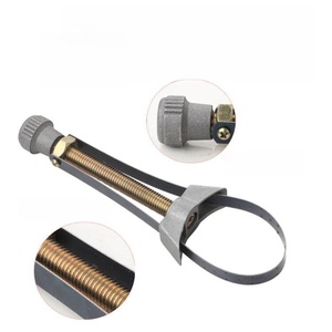 Outil de démontage de filtre à huile de voiture Sliver, clé à sangle en acier à diamètre réglable, outil manuel pour le retrait de bouchons - Product Image 5