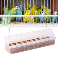 Mangeoire à oiseaux suspendue d'extérieur avec fenêtre transparente, station d'alimentation pour oiseaux sauvages de jardin