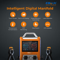 Kit de collecteur numérique intelligent Elitech EMG-40V, 4 vannes, manomètre de pression, vide