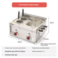 Friteuse professionnelle à gaz double cuve pour frites, poulet et beignets – Équipement de restaurant