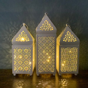 Dogana grande metallo cavo esterno marocchino ramdan led <span class=keywords><strong>candele</strong></span> <span class=keywords><strong>lanterne</strong></span> luci decorative <span class=keywords><strong>per</strong></span> decorazioni ramadan - Product Image 6