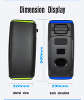 Fête BT 3 voies coran combo DJ 2 armoire double 6.5 pouces bureau église rvb maison petit TWS USB puissant PA radio FM audio haut-parleur