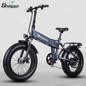 Vélo électrique pliable Fat MX21 avec moteur arrière, double amortisseur, batterie lithium 48V 13Ah, freins à disque avant et arrière, pneus 20*4 pouces - Product Image 4