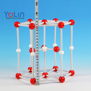 9 modelos de cristal diferentes, modelo biológico de escuela secundaria, equipo experimental, instrumentos de enseñanza, modelo de estructura Molecular - Product Image 1