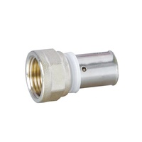 Raccords de tuyau d'eau, coudé en cuivre, matériaux de plomberie, raccords de pression en laiton pex al pex 16mm