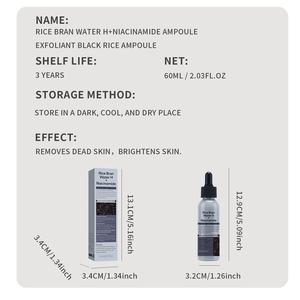 Ampolla Esfoliante al Riso <span class=keywords><strong>Nero</strong></span> con Acqua di Crusca di Riso H+ e Nicotinamide 60ml per Schiarire il Tono della Pelle Maschile - Product Image 6