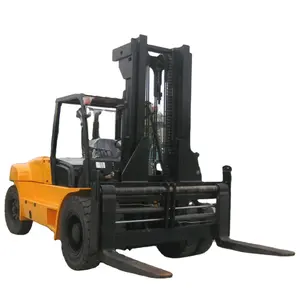 China Supplier FD120 12 Ton Diesel Forklift Used Forklifts for Sale for Food Shop & Advertising Company