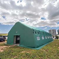 Tienda inflable gruesa grande para exteriores, refugio multifuncional, cantina de campo, refugio temporal, tienda de refugio para Refugiados