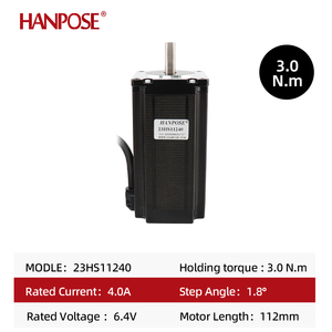 Motor Paso a Paso HANPOSE Nema23, Altura del Cuerpo 23HS11240, 4A, 3N.<span class=keywords><strong>M</strong></span>, Motor Híbrido de 2 Fases, 57, 24V, Fabricante Directo de <span class=keywords><strong>M</strong></span>áquinas de Grabado - Product Image 2