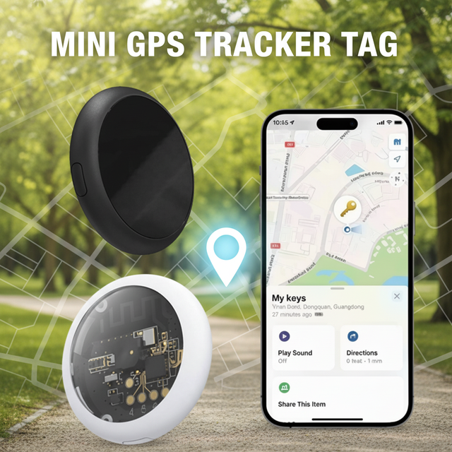 MFi Find My Mini Smart 4G Plastic Wireless Item Locator Tracker Key Finder with Real-Time Tracking