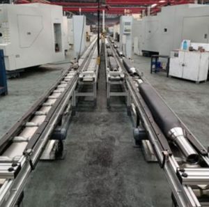 Powered Roller Conveyors for Pallets Stainless Steel Automated Pallet Handling System Featuring Fixed Mounting Turntable Options - Product Image 6