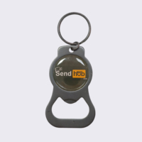Porte-clés en métal en acier inoxydable écologique personnalisable en gros pour sublimation de bière, logo de voiture, étiquettes 3D, ouvre-bouteille personnalisé