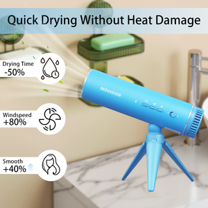 ไดร์เป่า<span class=keywords><strong>ผม</strong></span>พับได้แบบพกพา ใช้งานง่าย ไร้สาย ใช้ไฟฟ้า 110-220V ใช้ได้ทั่วโลก - Product Image 4