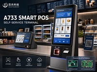 Placa de Desarrollo POS HelperBoard A733 con Cámara IA, Escáner QR, Pantalla Táctil USB, Ethernet y 4G para Kioscos de Autoservicio