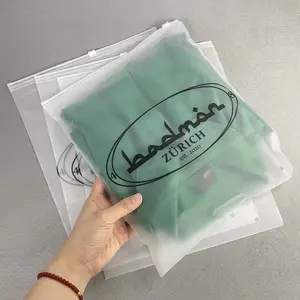 批发购买定制防水PVC EVA磨砂拉链锁塑料湿比基尼包装袋