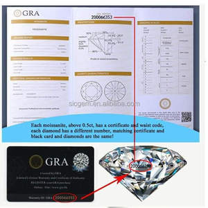 Preço por atacado Rodada Brilliant Cut Lab Criado VVS Diamante <span class=keywords><strong>Moissanite</strong></span> Solto Disponível em Rosa Azul Roxo Verde Branco Cores