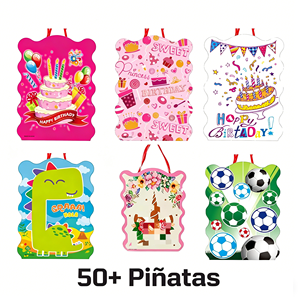 <span class=keywords><strong>Pinata</strong></span> pliable à thème assorti de qualité alimentaire avec logo personnalisé pour décor de fête dinosaure anniversaire enfants - Product Image 1