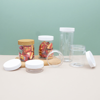 Pot en plastique transparent à large ouverture de 100 ml et 200 ml avec couvercle hermétique pour le stockage des épices, des feuilles de thé, des grains de café et des aliments - Prix d'usine