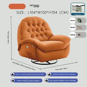 Sillón reclinable multifuncional eléctrico de primera clase individual para ocio, reclinable para dormir, sala de estar, chaise <span class=keywords><strong>lounge</strong></span> eléctrico para el hogar - Product Image 6