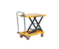 MIFONLIFT 200kg 0,72/1,26m Manuelle Hydraulische Hebebühne, Mobile Elektrische Hebevorrichtung, Einfacher Kleiner Wagen
